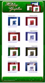 Thumbnail 12 Matching Sets Of Christmas Holiday Graphics