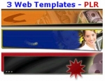 Thumbnail 3 Web Templates - PLR - With Private Label Rights