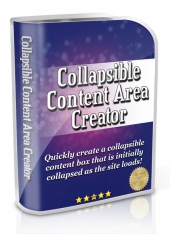 Thumbnail Collapsible Content Area Creator - With Master Resell Rights