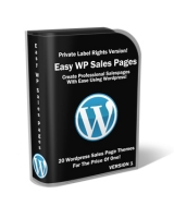 Thumbnail Easy Wordpress Sales Pages - With Private Label Rights