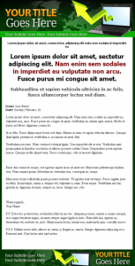 Thumbnail Green Minisite Template - With Private Label Rights