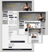 Thumbnail Keeping Fit Themed Wordpress, Blogger and HTML Templates 2 - With Master Resale Rights