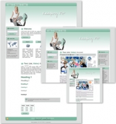 Thumbnail Keeping Fit Themed Wordpress, Blogger and HTML Templates 3 - With Master Resale Rights