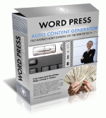 Thumbnail Word Press Auto Content Generator - With Master Resale Rights