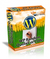 Thumbnail WP Random Quotes or Code - With Master Resell Rights