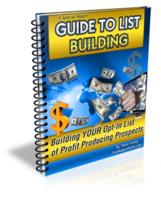 Product picture A Special Report Guide To List Building With MRR (Master Resale Rights)