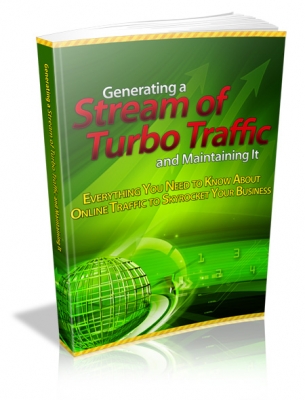 Product picture Generating a Stream of Turbo Traffic and Maintaining It With MRR (Master Resale Rights)
