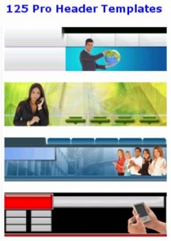 Product picture 125 Pro Header Templates - With Master Resale Rights