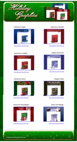 Product picture 12 Matching Sets Of Christmas Holiday Graphics