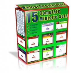 Product picture 15 Complete Minisite Sets - With Master Resale Rights