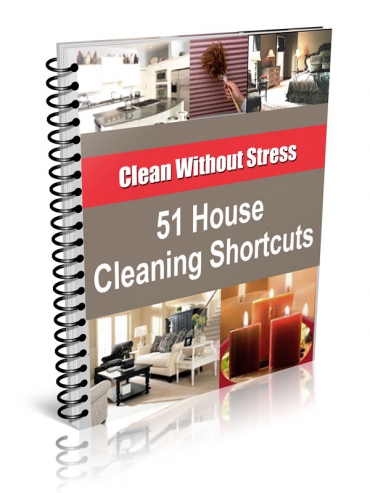 Product picture 51 House Cleaning Shortcuts With Resale Rights