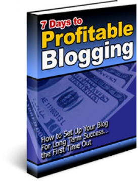 Product picture 7 Days to Profitable Blogging - With Private Label Rights