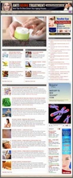 Product picture Anti Aging Treatment Website - With Private Label Rights