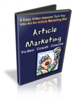 Product picture Article Marketing Video Crash Course