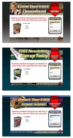 Product picture 3 Audio Squeeze Page Templates