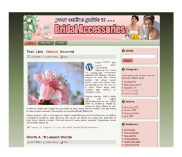 Product picture Bridal Accessories Templates - With Private Label Rights