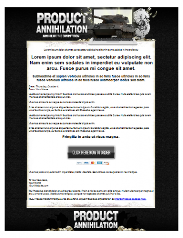 Product picture CPA Annihilation Template - With Personal Use Rights