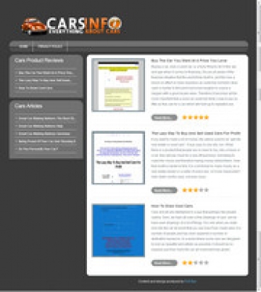 Product picture Cars Review Site - With Private Label Rights