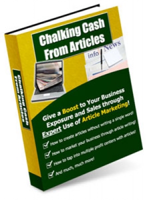 Product picture Chalking Cash From Articles - With Master Resale Rights