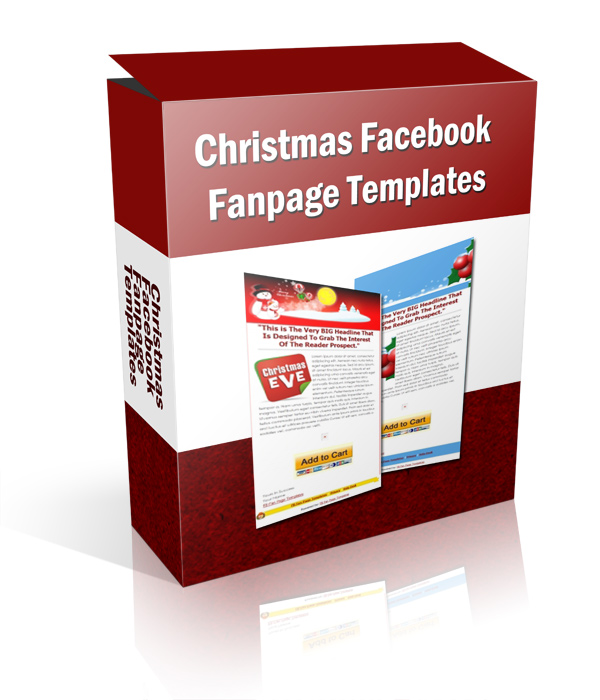 Product picture Christmas Facebook Fanpage Templates - With Private Label Rights