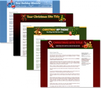 Product picture Christmas Themed Minisites and Wordpress Themes