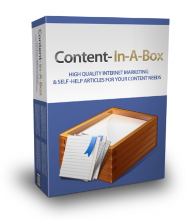 Product picture Content In A Box - With Master Resell Rights