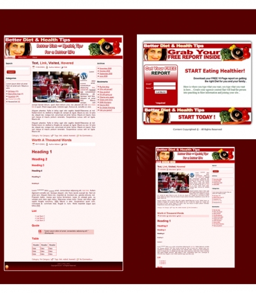 Product picture Better Diet & Health Templates - With Private Label Rights