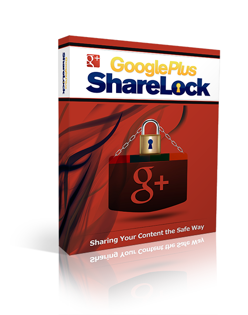Product picture Google Plus ShareLock - With Resell Rights