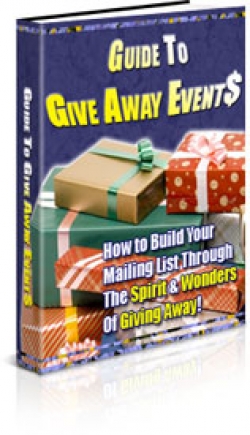 Product picture Guide To Give Away Events With Private Label Rights