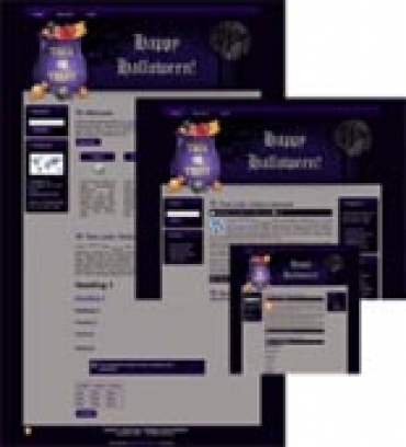 Product picture Halloween Site Template 3 - With Master Resale Rights