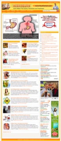 Product picture Heartburn Website With Private Label Rights