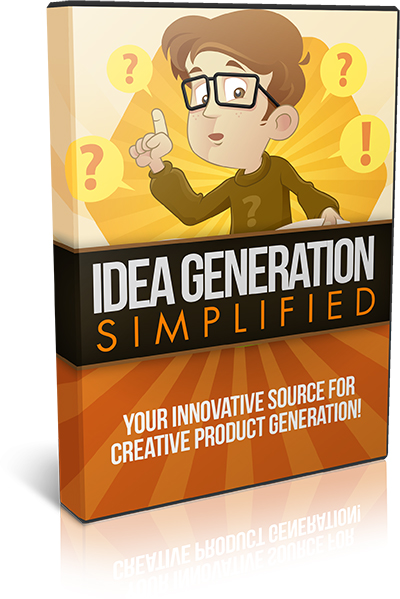 Product picture Idea Generation Simplified - With Resell Rights