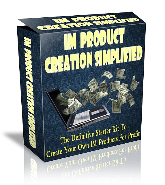 Product picture IM Product Creation Simplified - With Master Resale Rights