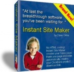Product picture Instant Site Maker - With Resell Rights