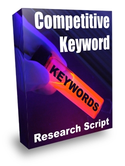 Product picture Competitive Keyword Research Script - With Resell Rights