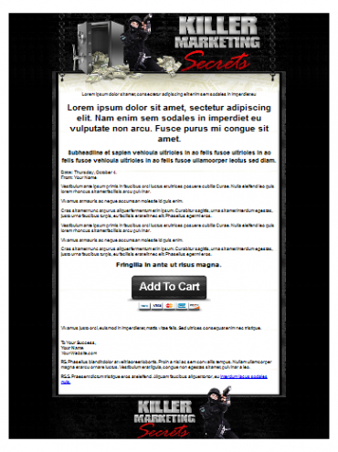 Product picture Killer Marketing Secrets Template - With Personal Use Rights