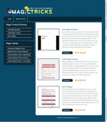 Product picture Magic Tricks Review Site - With Private Label Rights