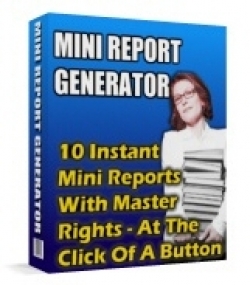 Product picture Mini Report Generator With Master Resell Rights