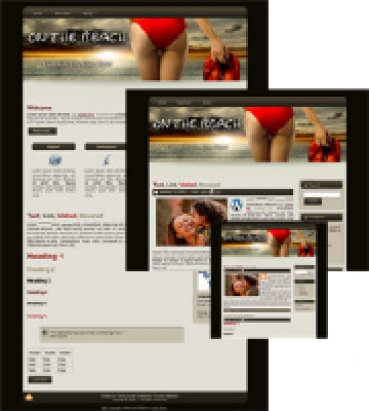 Product picture On the Beach 01 - WP Theme - With Master Resale Rights