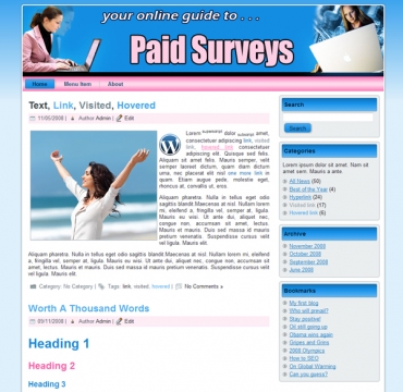Product picture Paid Surveys Templates - With Private Label Rights