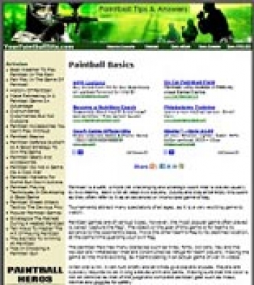 Product picture PaintBall Website - With Private Label Rights