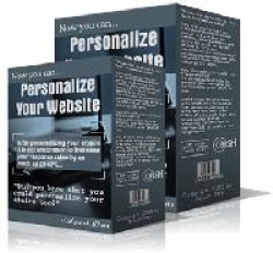 Product picture Personalize Your Website - With Resell Rights
