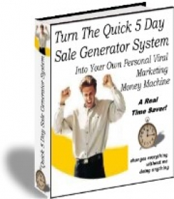 Product picture Turn The Quick 5 Day Sale Generator System - With Resell Rights
