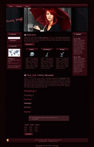 Product picture Red Rain Theme - With Master Resale Rights