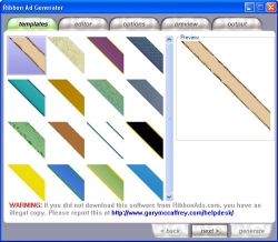 Product picture Ribbon Ad Generator - With Resell Rights