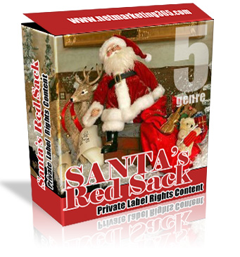 Product picture Santa&lsquo;s Red Sack - With Master Resale Rights