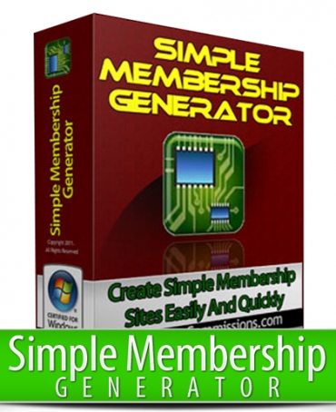 Product picture Simple Membership Generator - With Master Resell Rights