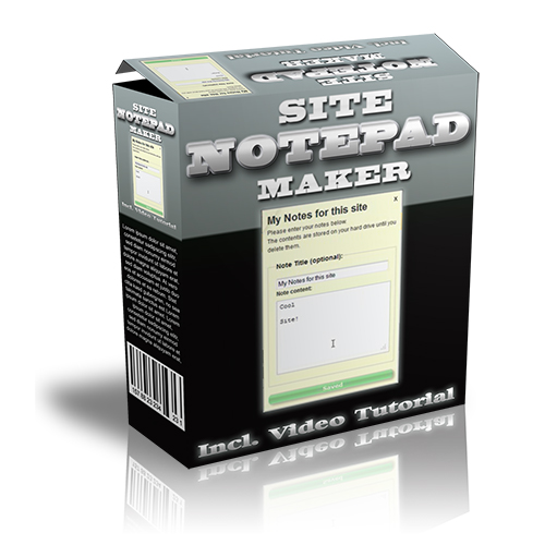 Product picture Site Notepad Maker - With Master Resell Rights