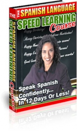Product picture The Spanish Language Speed Learning Course - With Private Label Rights