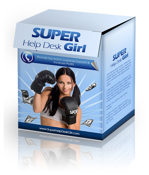 Product picture Super Help Desk Girl - With Private Label Rights